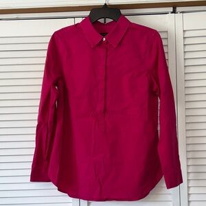 Talbots Vibrant Pink Button-Down Shirt‎ Tunic Size 10 women’s